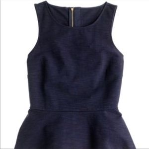 J Crew Navy peplum top! Size small. Great condition